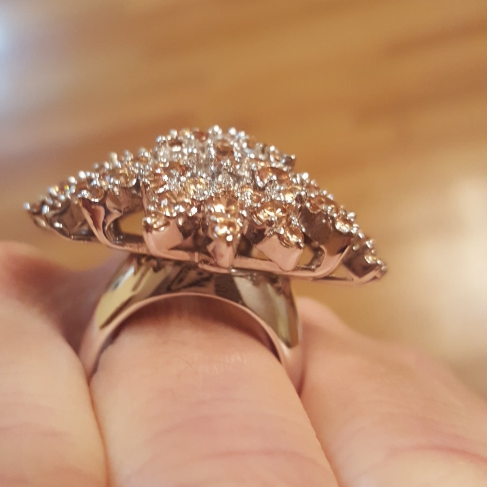 Cubic Zirconia Ring sterling silver - Picture 5 of 9